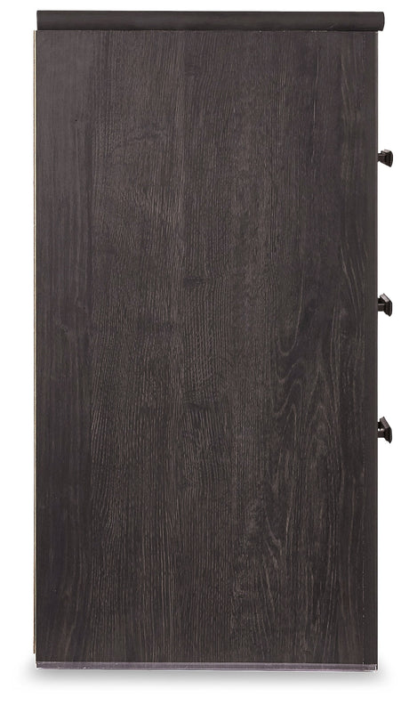 Brinxton Charcoal Dresser, Mirror and Nightstand - Ornate Home