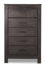 Brinxton Charcoal Five Drawer Chest - Ornate Home
