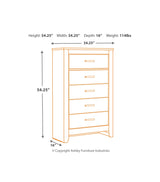 Brinxton Charcoal Five Drawer Chest - Ornate Home