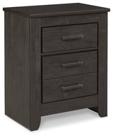 Brinxton Charcoal King Panel Bedroom Set with Dresser, Mirror and Nightstand - Ornate Home