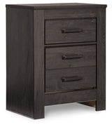 Brinxton Charcoal Queen Panel Bed & Dresser & Mirror & Chest & Nightstand - Ornate Home