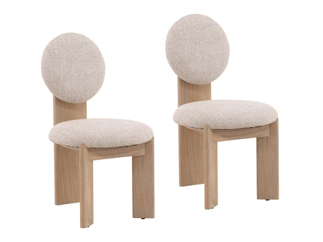 Brisa Cream/Natural Dining Chair (Set of 2) - Ornate Home