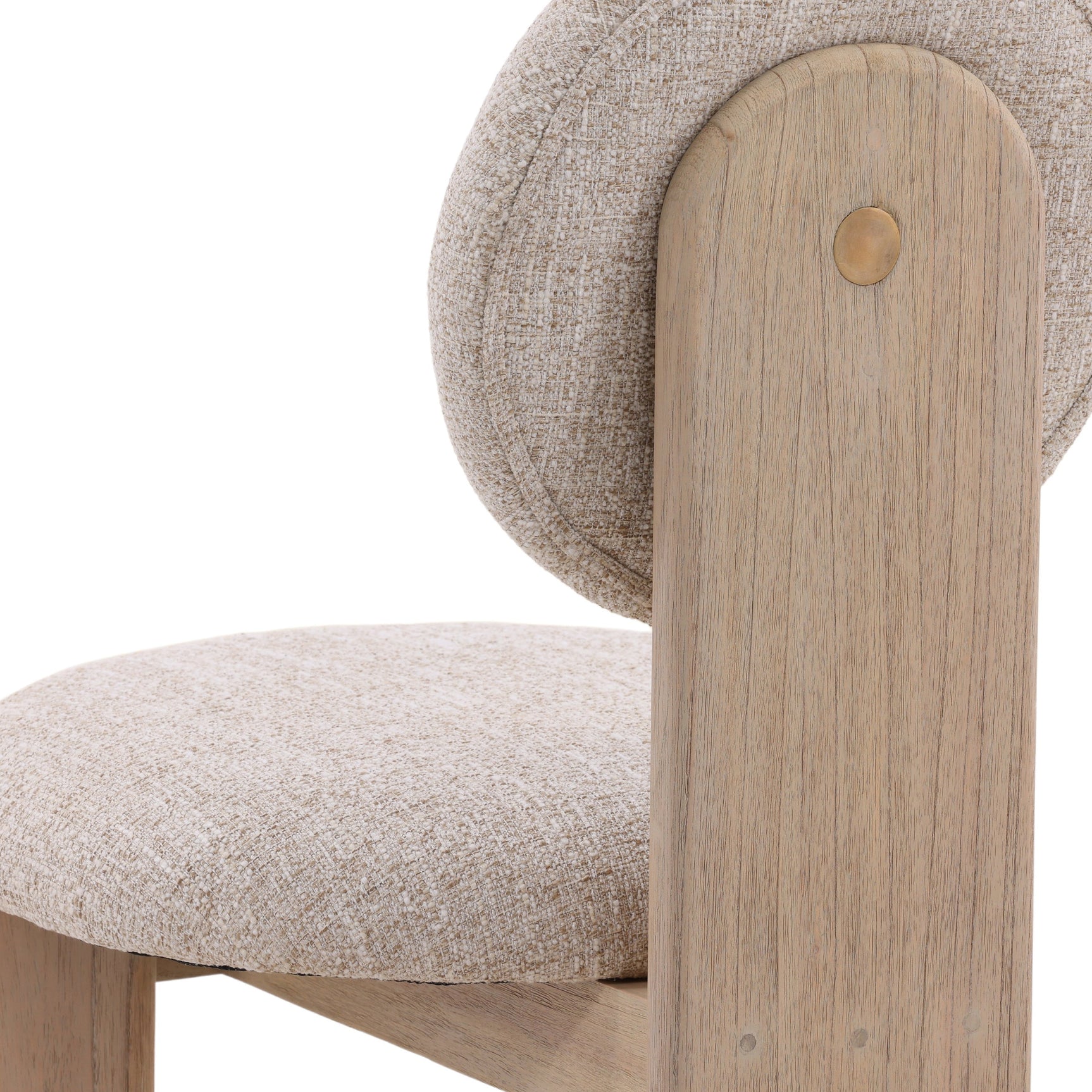 Brisa Cream/Natural Dining Chair (Set of 2) - Ornate Home