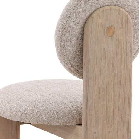 Brisa Cream/Natural Dining Chair (Set of 2) - Ornate Home