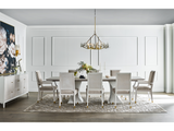 Brisbane Alabaster/White Lacquer Pedestal Table - Ornate Home