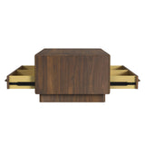 Brisbane Brown 3-Piece Occasional Table Set with Coffee Table, End Table & Sofa Table - Ornate Home