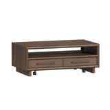 Brisbane Brown 3-Piece Occasional Table Set with Coffee Table & Two End Tables - Ornate Home
