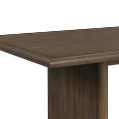Brisbane Brown 5-Piece Standard Height Dining Set with Table & Four Fabric Chairs - Ornate Home