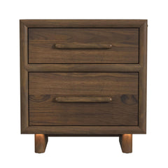 Brisbane Brown Nightstand with USBC and LED - Ornate Home