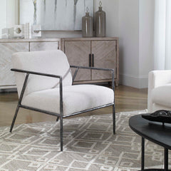 Brisbane Light Gray Accent Chair - Ornate Home