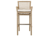 Brisbane Natural Outdoor Bar Stool - Ornate Home