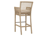 Brisbane Natural Outdoor Bar Stool - Ornate Home