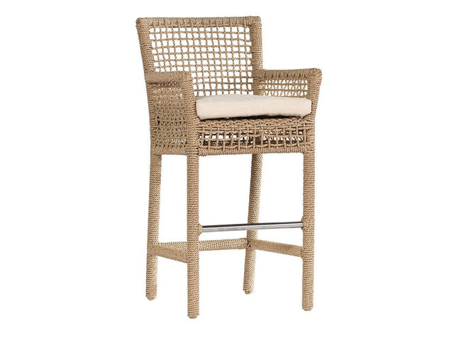 Brisbane Natural Outdoor Bar Stool - Ornate Home