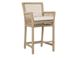 Brisbane Natural Outdoor Counter Stool - Ornate Home
