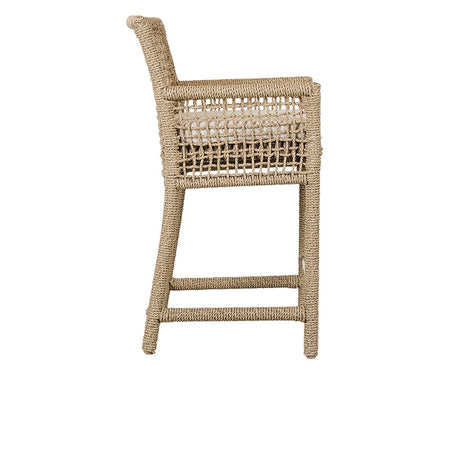 Brisbane Natural Outdoor Counter Stool - Ornate Home