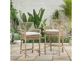 Brisbane Natural Outdoor Counter Stool - Ornate Home