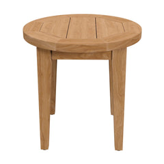 Brisbane Natural Teak Wood Outdoor Patio Side Table - Ornate Home