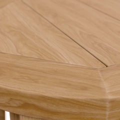 Brisbane Natural Teak Wood Outdoor Patio Side Table - Ornate Home