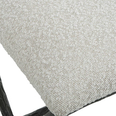 Brisby Gray Fabric Small Bench - Ornate Home