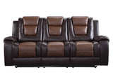 Briscoe Brown Double Reclining Sofas - Ornate Home