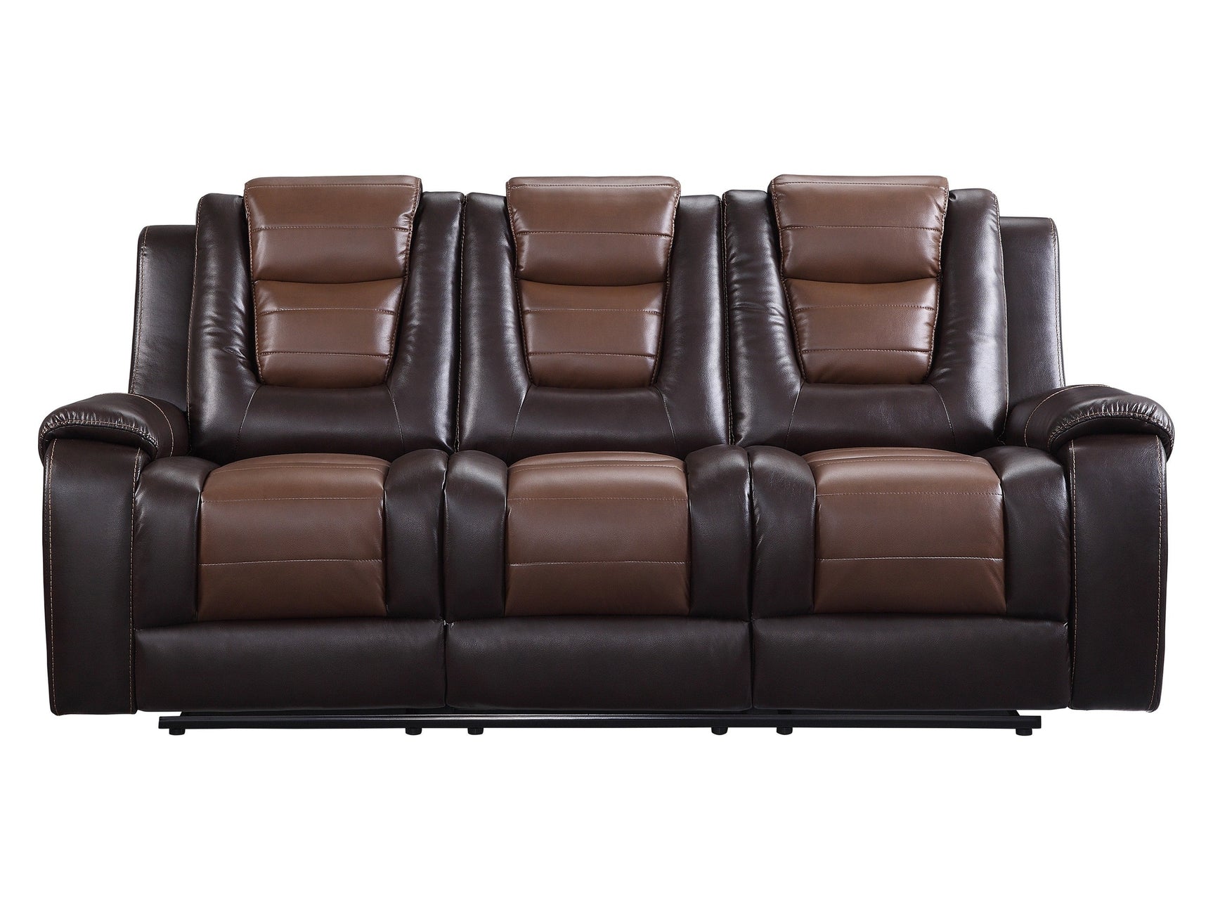 Briscoe Brown Double Reclining Sofas - Ornate Home