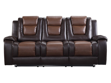 Briscoe Brown Double Reclining Sofas - Ornate Home