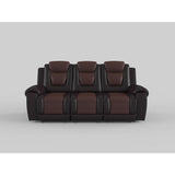 Briscoe Brown Double Reclining Sofas - Ornate Home