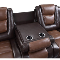 Briscoe Brown Double Reclining Sofas - Ornate Home