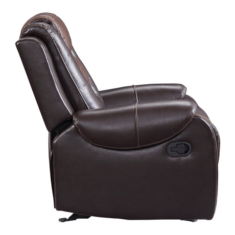 Briscoe Brown Glider Reclining Chair - Ornate Home