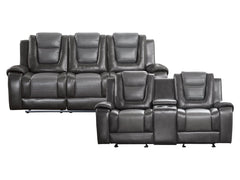Briscoe Gray Sofa & Loveseat - Ornate Home