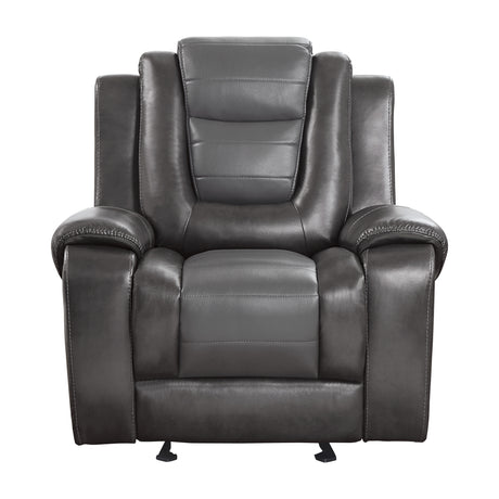 Briscoe Two-Tone Manual Recliner - Ornate Home