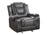 Briscoe Two-Tone Manual Recliner - Ornate Home