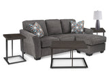 Brise Gray Sofa Chaise, Occasional Tables and Lamps - Ornate Home