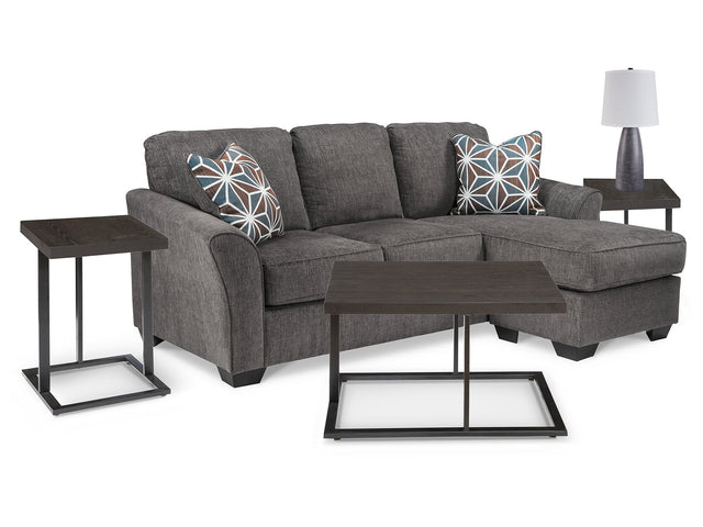 Brise Gray Sofa Chaise, Occasional Tables and Lamps - Ornate Home