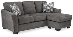 Brise Gray Sofa Chaise, Occasional Tables and Lamps - Ornate Home