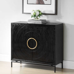 Briseis Black 2 Door Cabinet - Ornate Home