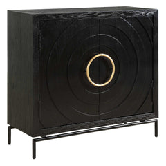 Briseis Black 2 Door Cabinet - Ornate Home