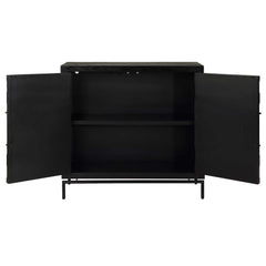 Briseis Black 2 Door Cabinet - Ornate Home