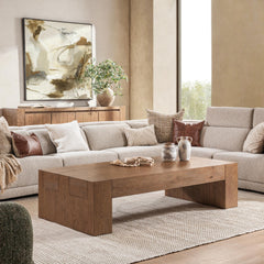 Bristol Cafe Brown 70" Rectangular Coffee Table