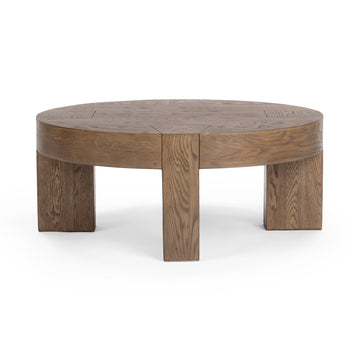 Bristol Cafe Brown Round Coffee Table - Ornate Home