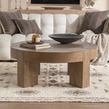 Bristol Cafe Brown Round Coffee Table - Ornate Home