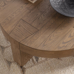 Bristol Cafe Brown Round Coffee Table - Ornate Home