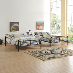 Bristol Dark Brown Bunk Bed (Full/Full) - Ornate Home