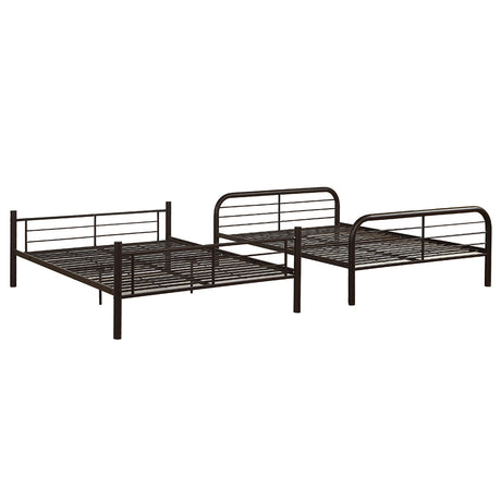 Bristol Dark Brown Bunk Bed (Full/Full) - Ornate Home