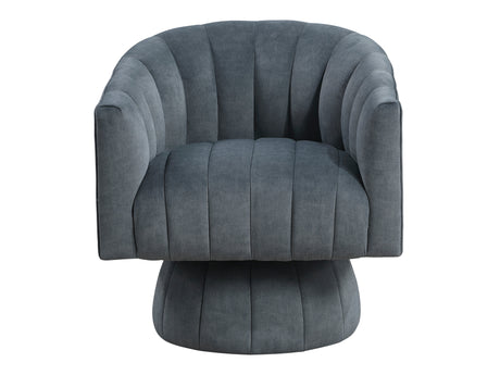 Bristol Dark Gray Swivel Chair - Ornate Home