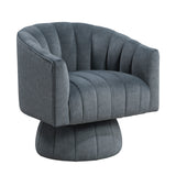 Bristol Dark Gray Swivel Chair - Ornate Home