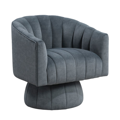 Bristol Dark Gray Swivel Chair - Ornate Home