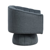 Bristol Dark Gray Swivel Chair - Ornate Home