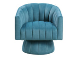 Bristol Dark Teal Swivel Chair - Ornate Home