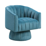 Bristol Dark Teal Swivel Chair - Ornate Home